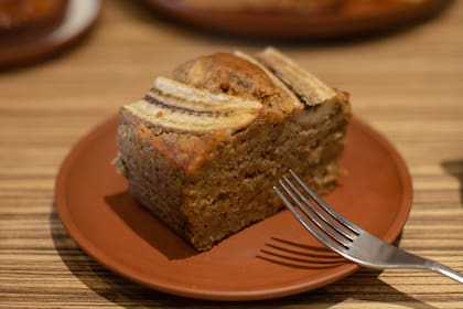 Budín vegano de banana y chía.