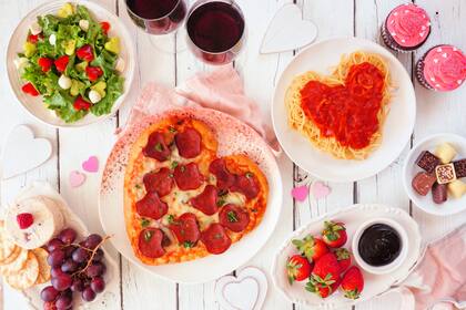 Cena romántica para San Valentín