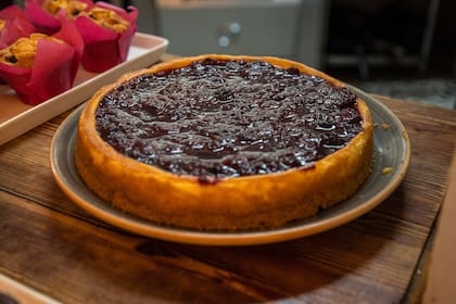 Cheesecake de chocolate blanco