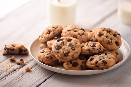Cookies con chips de chocolate sin azúcar