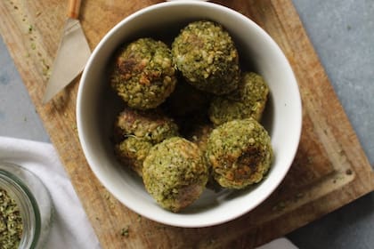 Croquetas de espinaca y arroz yamaní