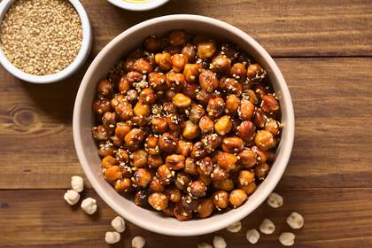 Crunch de garbanzos y sésamo