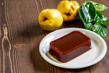 Dulce de membrillo casero.