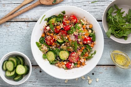 Ensalada de quinoa y ricota