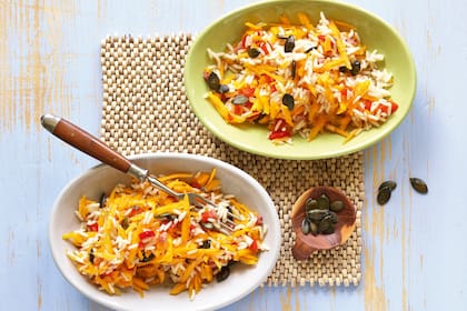 Ensalada de zapallo y arroz