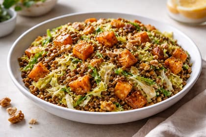 Ensalada tibia antioxidante