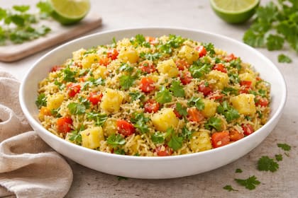 Ensalada tropical antiinflamatoria