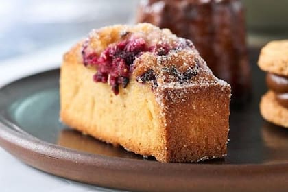 Financiers de frambuesa