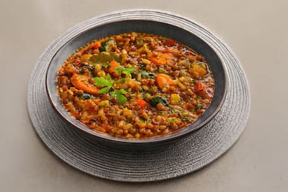 Guiso de lentejas y verduras