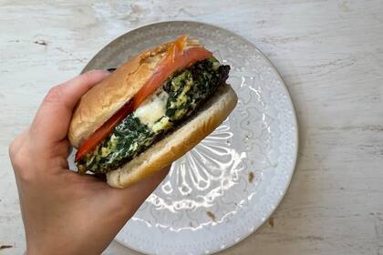 Hamburguesa de espinaca