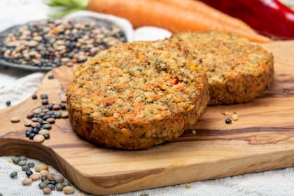 Hamburguesas de avena, zanahoria y lentejas