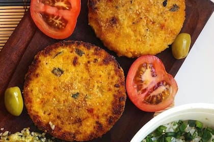Hamburguesas de mijo y zanahoria