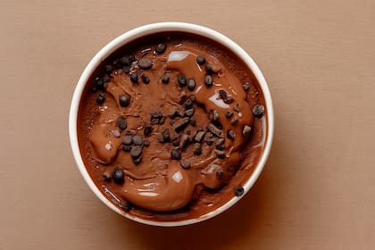 Helado de chocolate