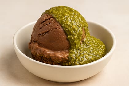 Helado de chocolate Dubai