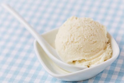 Helado de crema americana.