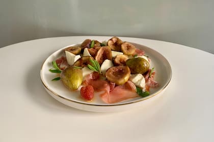 Higos asados con jamón crudo