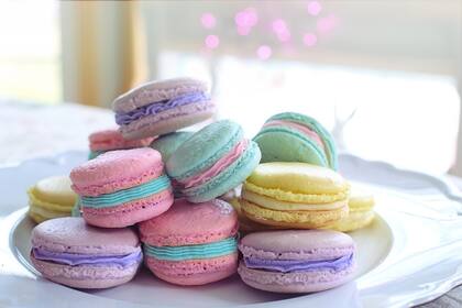 Macarons de merengue italiano