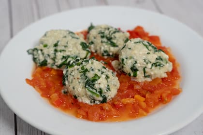 Malfatti de ricota y espinaca