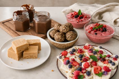 Menú de postres proteicos