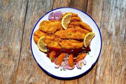 Milanesas de boga pescado