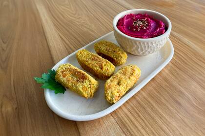 Nuggets de garbanzos y zucchini