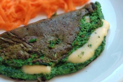 Omelette de espinaca