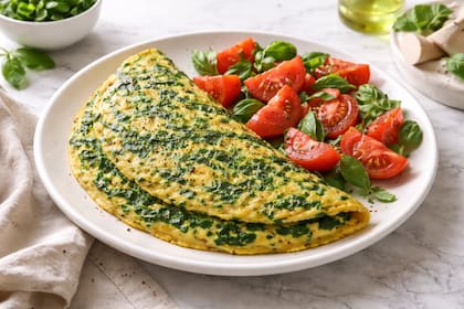Omelette de espinaca