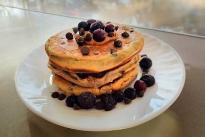 Pancakes con arándanos