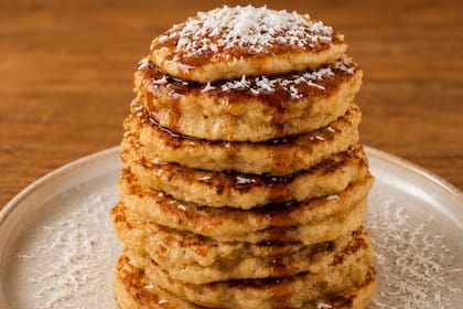Pancakes de avena y coco