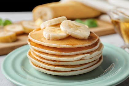 Pancakes de fruta con avena ideales para bebés