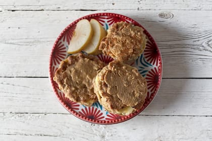 Pancakes de pera y avena