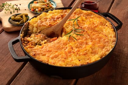 Pastel de calabaza y soja texturizada