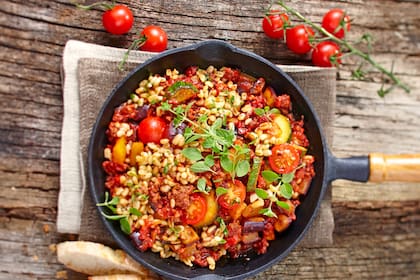 Ratatouille con trigo burgol