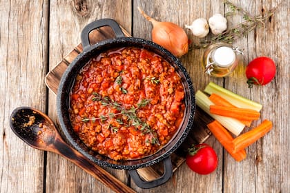 Salsa boloñesa.