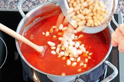 Salsa de tomate con porotos