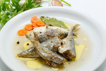 Sardinas en escabeche.
