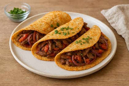 Tacos de de zanahoria rellenos de carne