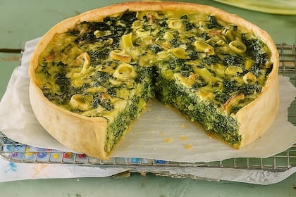Tarta de acelga y tofu