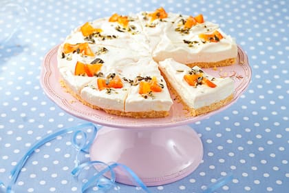 Tarta de queso a la naranja
