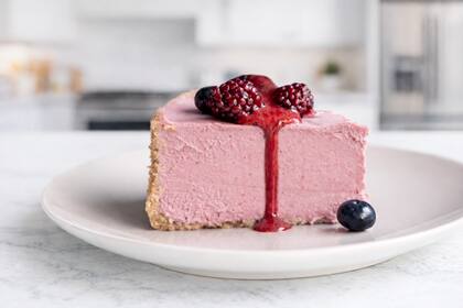 Tarta raw de frambuesas