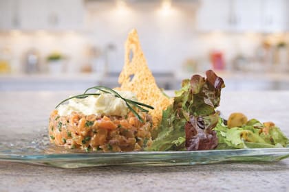Tartar de salmón