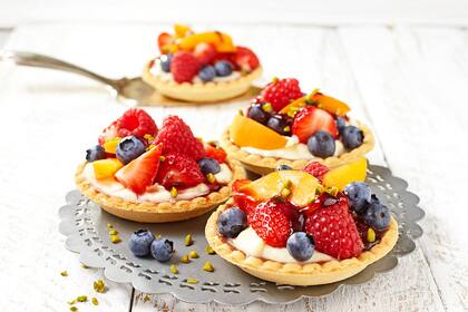 Tarteletas con queso crema untable