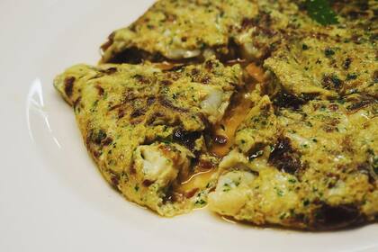 Tortilla de bacalao de Sagardi