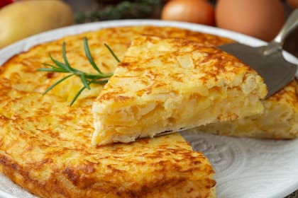 Tortilla de papas con cebolla